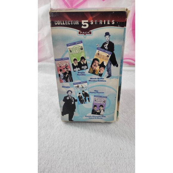 Laurel & Hardy Collector's Series 5-Pack VHS Box Set Goodtimes Home Video - Picture 3 of 9